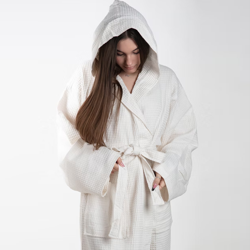 Accappatoio uomo donna nido d ape art Martina di Rebecca Home Rebecca Home