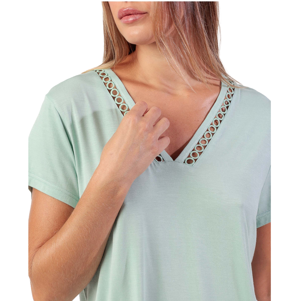 Admas Pigiama estivo Donna art 64108 verde Admas
