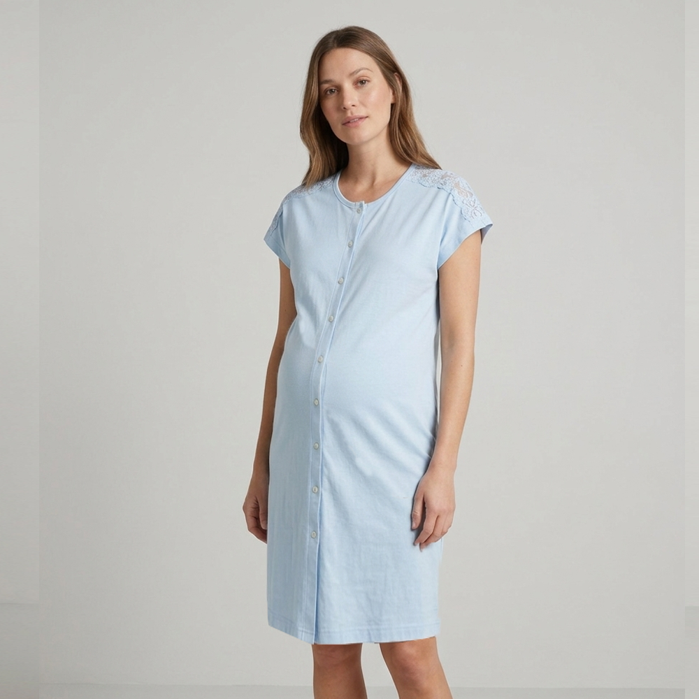 Camicia da notte in cotone Premaman kissimo 21313 Di Maiolo Biancheria