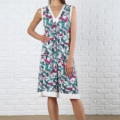 Camicia da notte estiva Donna Maryhome 6M98527 Maryplaid