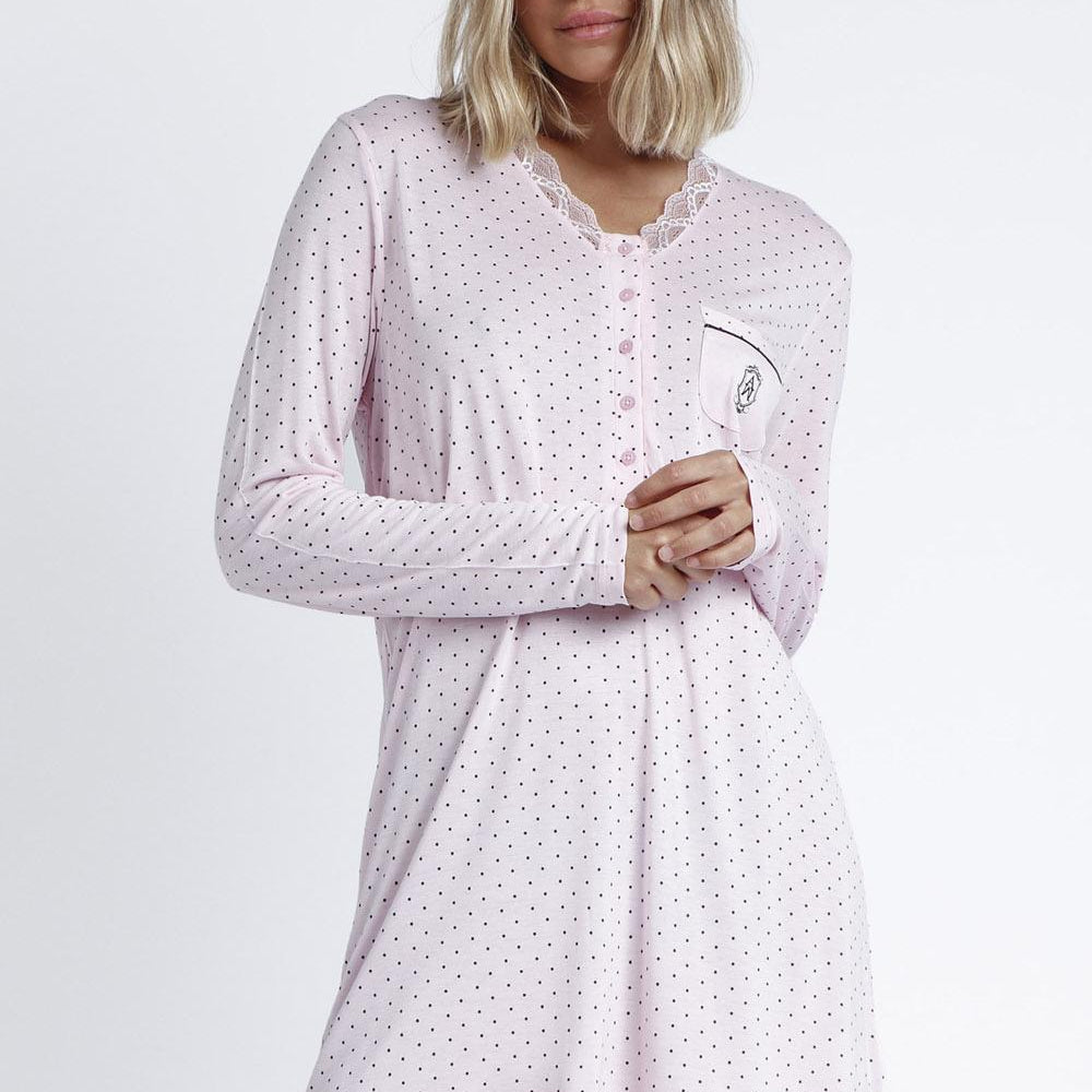 Admas Camicia da notte donna 51608 viscosa Admas