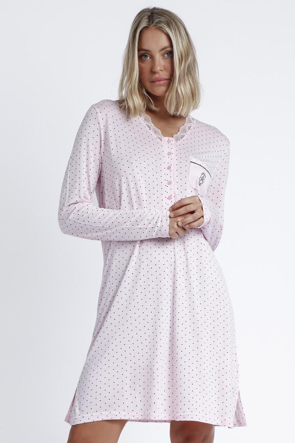 Admas Camicia da notte donna 51608 viscosa Admas