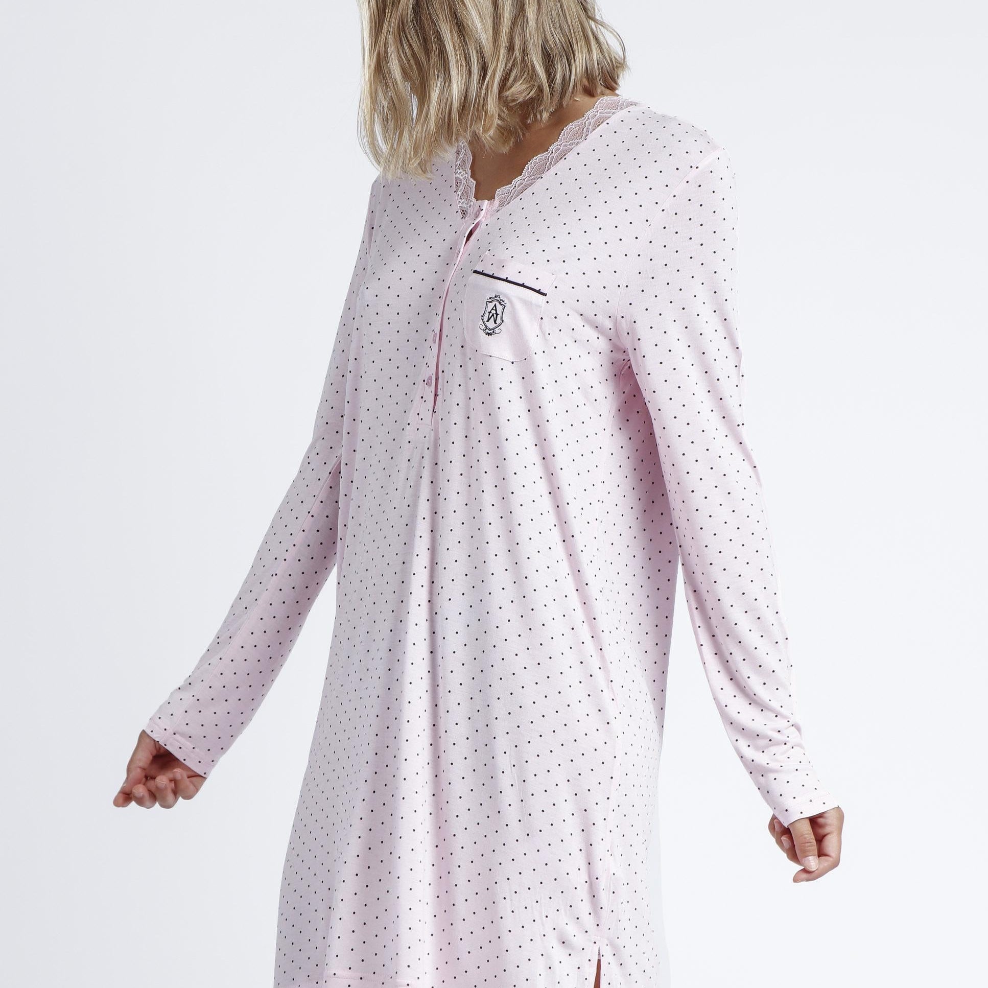 Admas Camicia da notte donna 51608 viscosa Admas