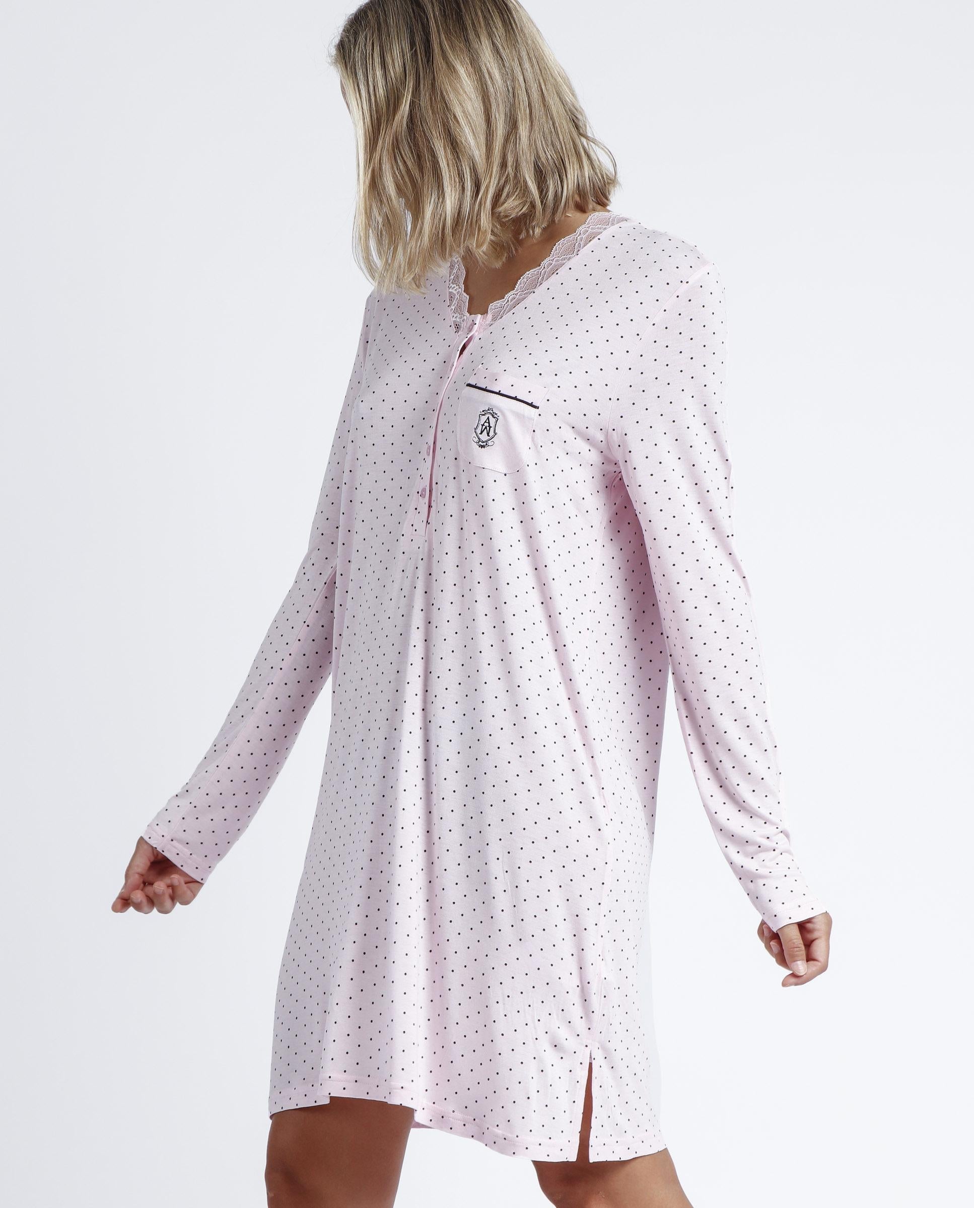 Admas Camicia da notte donna 51608 viscosa Admas