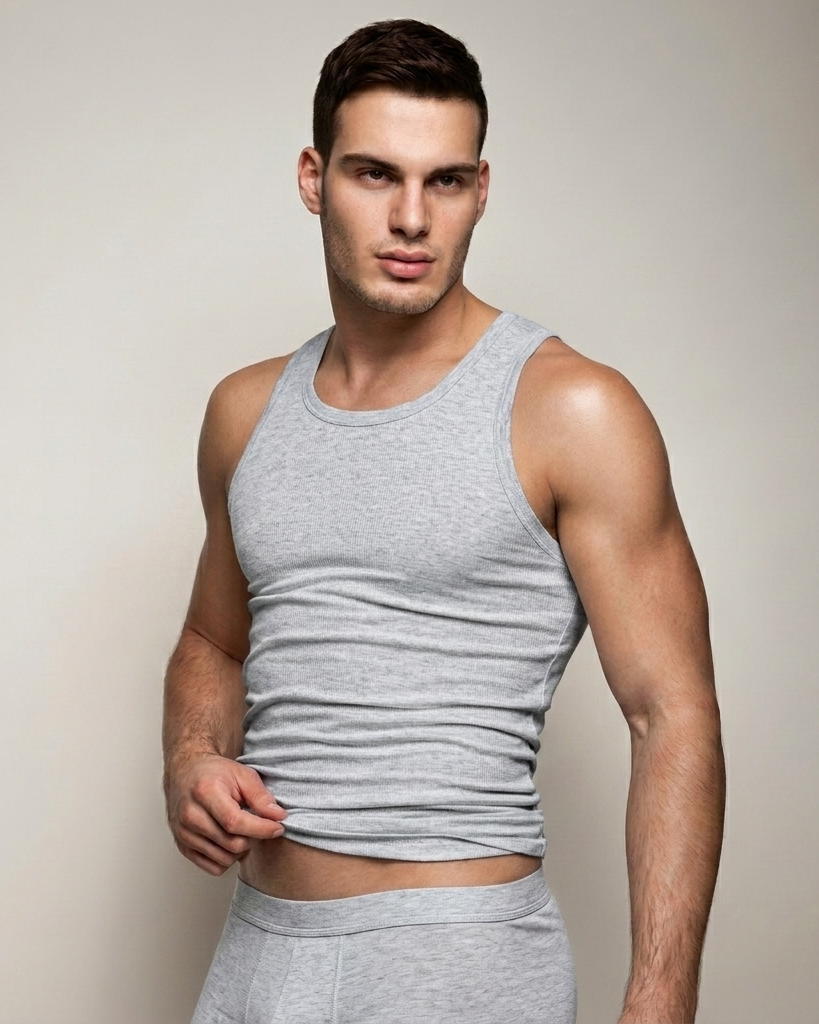 canotta uomo armata-202-grigio-melange