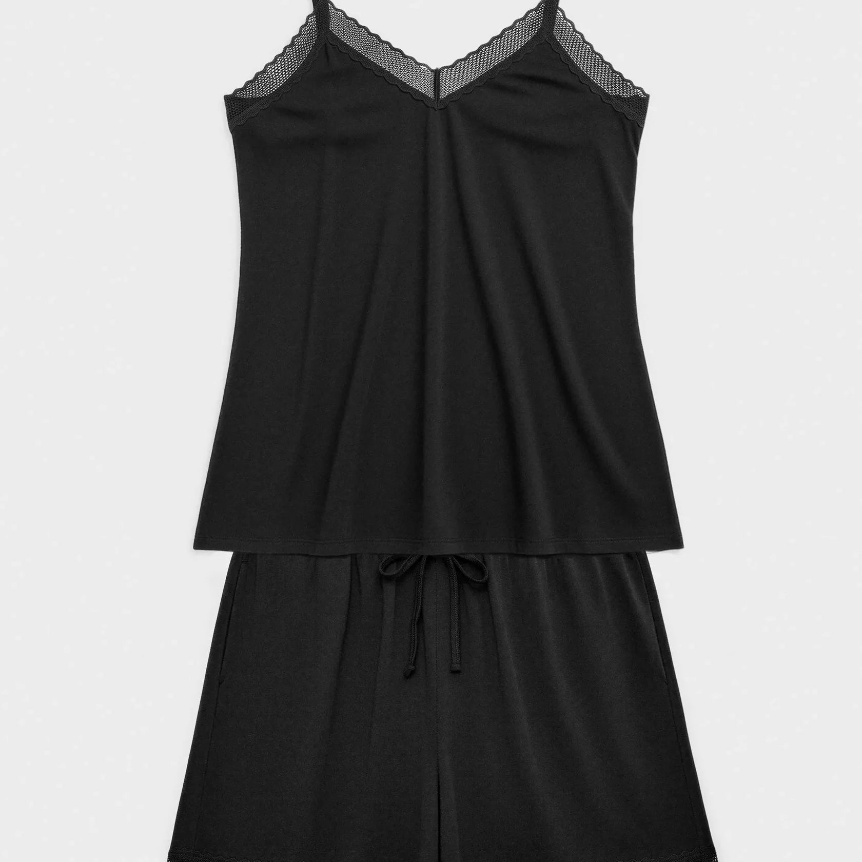 Pigiama Donna estivo gisela Nero 20388s Gisela