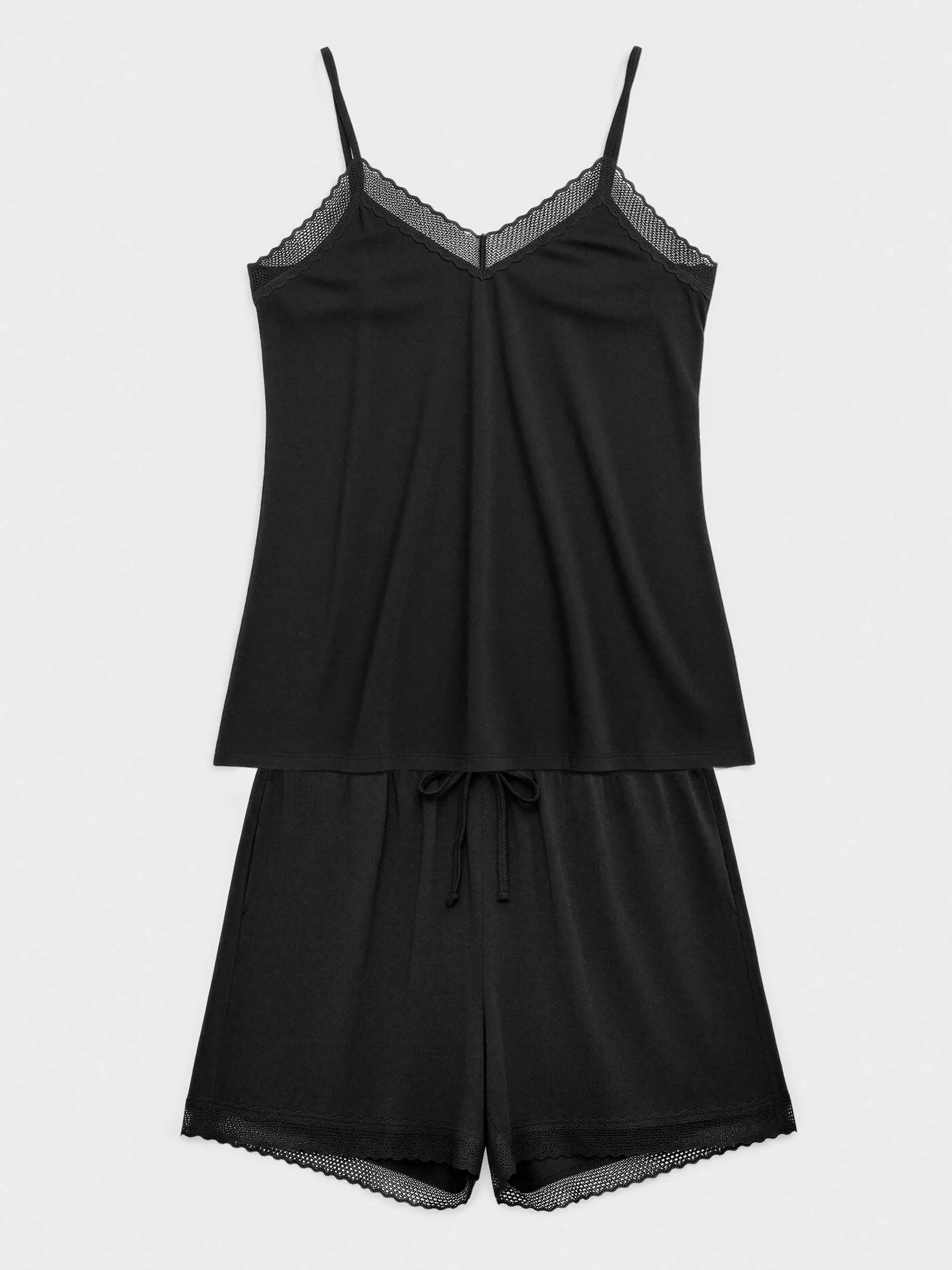 Pigiama Donna estivo gisela Nero 20388s Gisela