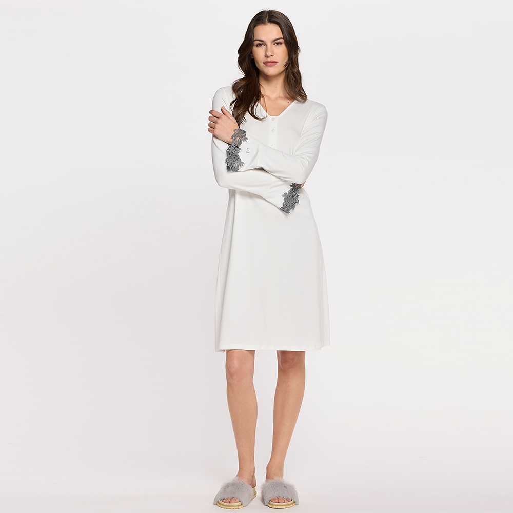 Camicia da notte Liu Jo Notte art DL0100 in Viscosa Latte Liu Jo