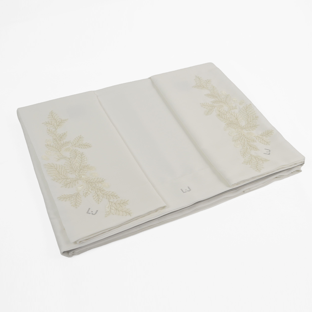 Liu jo Completo Lenzuola matrimoniale art Innamorati DL926 Bianco naturale Liu Jo