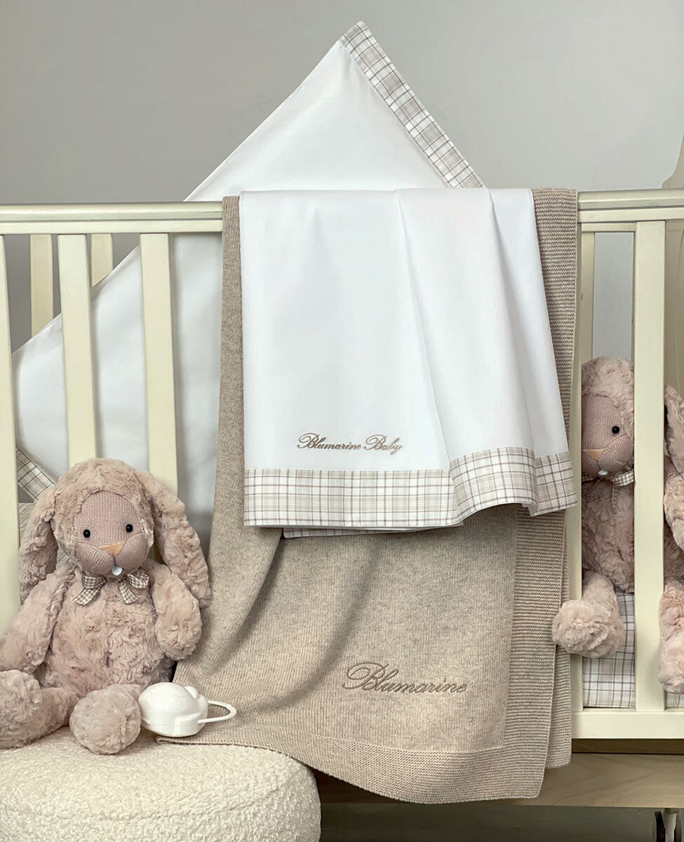Lenzuola 3 pezzi Blumarine Baby Culla / Lettino art British Blumarine
