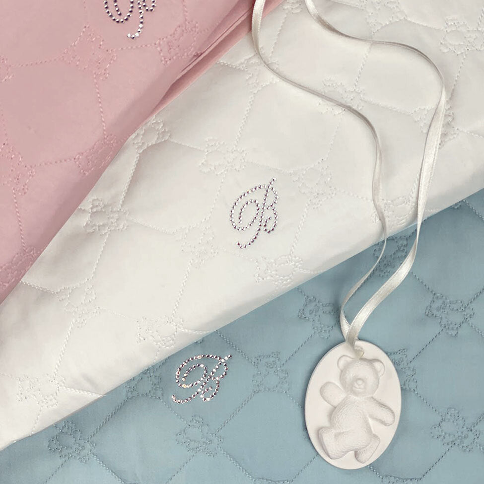 Copriletto Copertina Blumarine Baby Lory Culla / Lettino Blumarine
