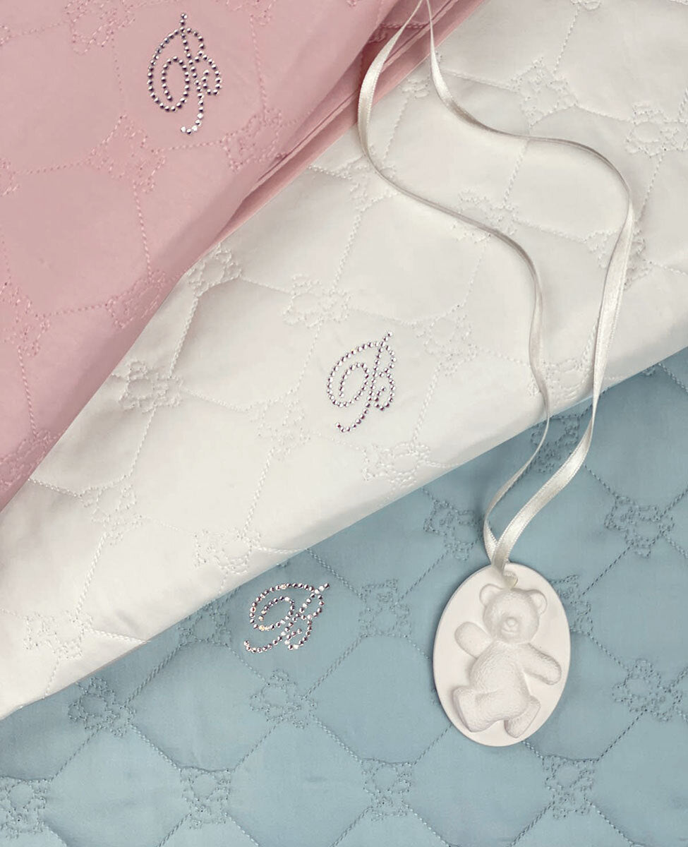 Copriletto Copertina Blumarine Baby Lory Culla / Lettino Blumarine