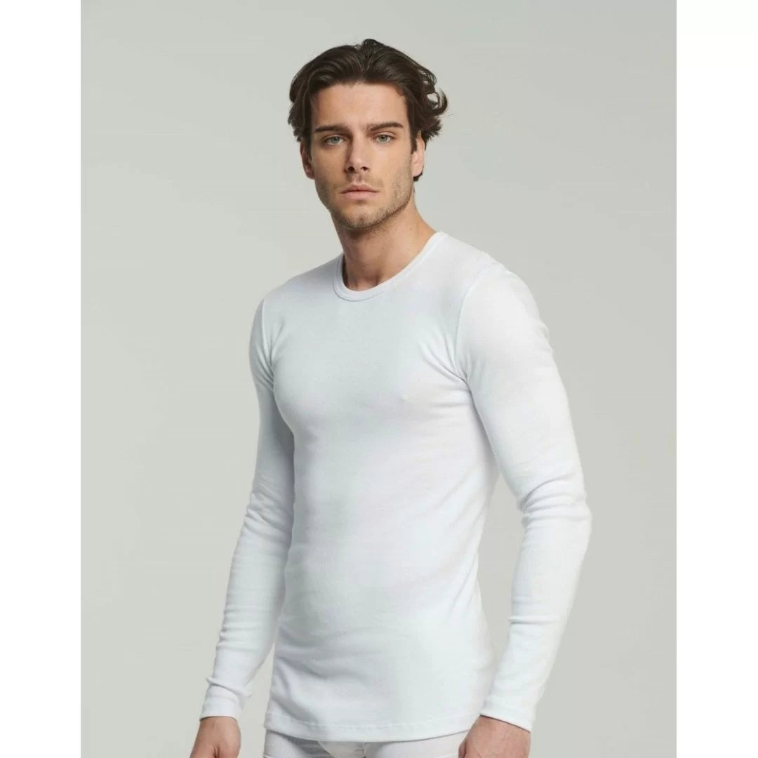 Maglia termica Uomo manica lunga girocollo Kissimo WM 441 Kissimo Biancaluna