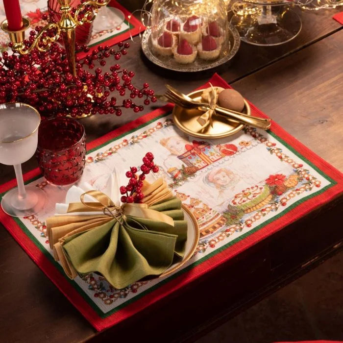 Tessitura Toscana Telerie - Tovaglietta colazione Set 2 Pezzi 36X48 Cm Gourmand Tessitura Toscana Telerie