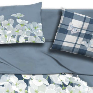 Federa I love sleeping con stampa digitale art ORTENSIA CHECK I love sleeping