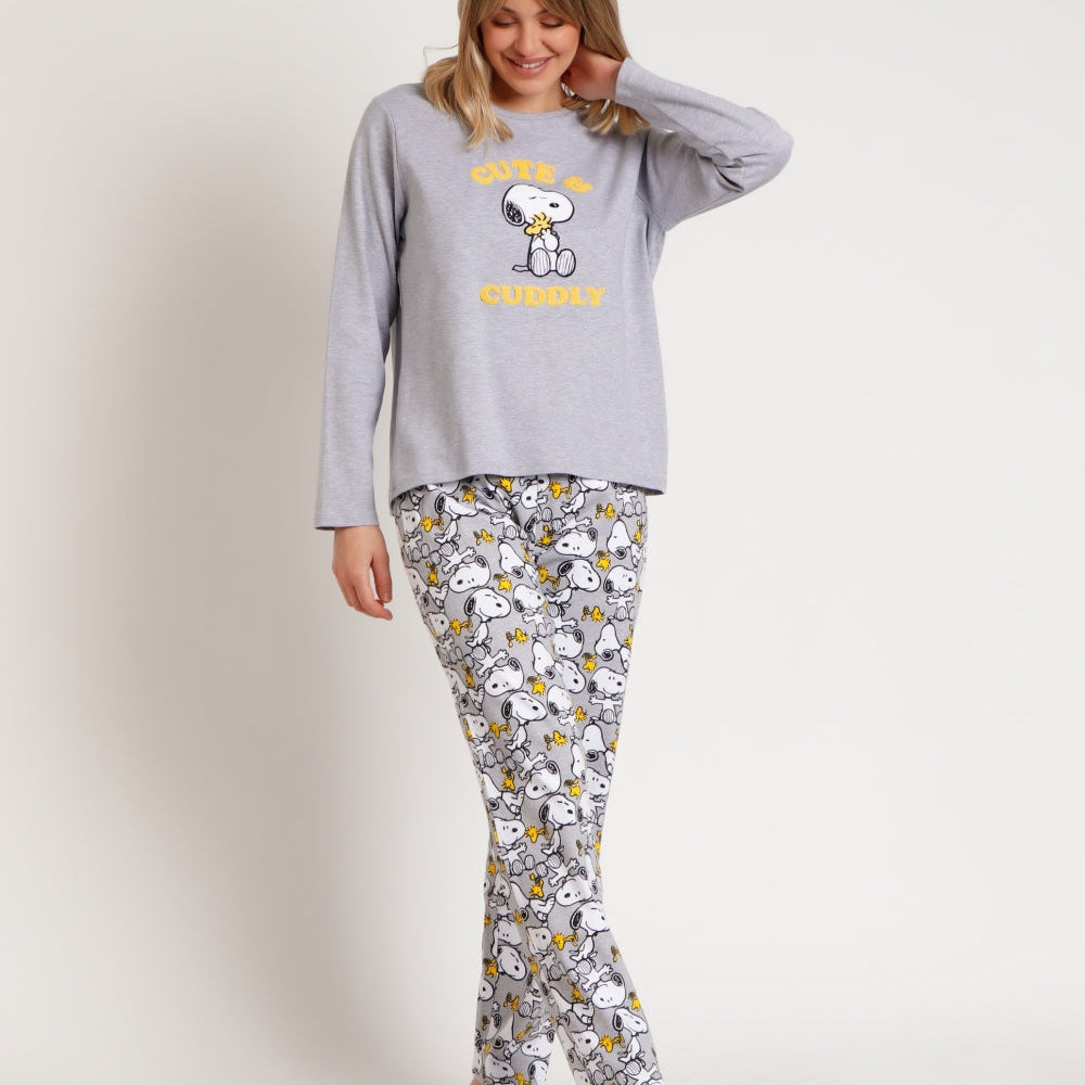 Pigiama invernale Family Uomo Donna Bimbo Bimba art Snoopy 62444 62014 Admas