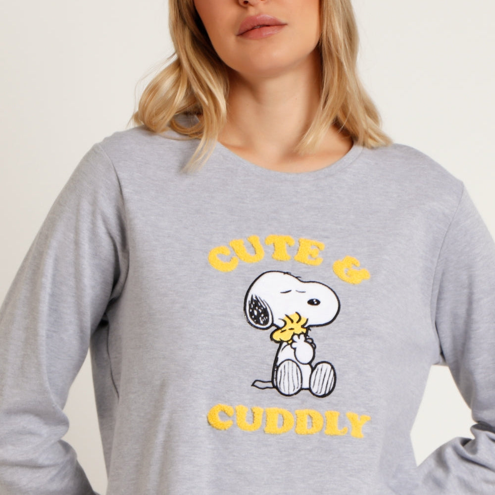 Pigiama invernale Family Uomo Donna Bimbo Bimba art Snoopy 62444 62014 Admas