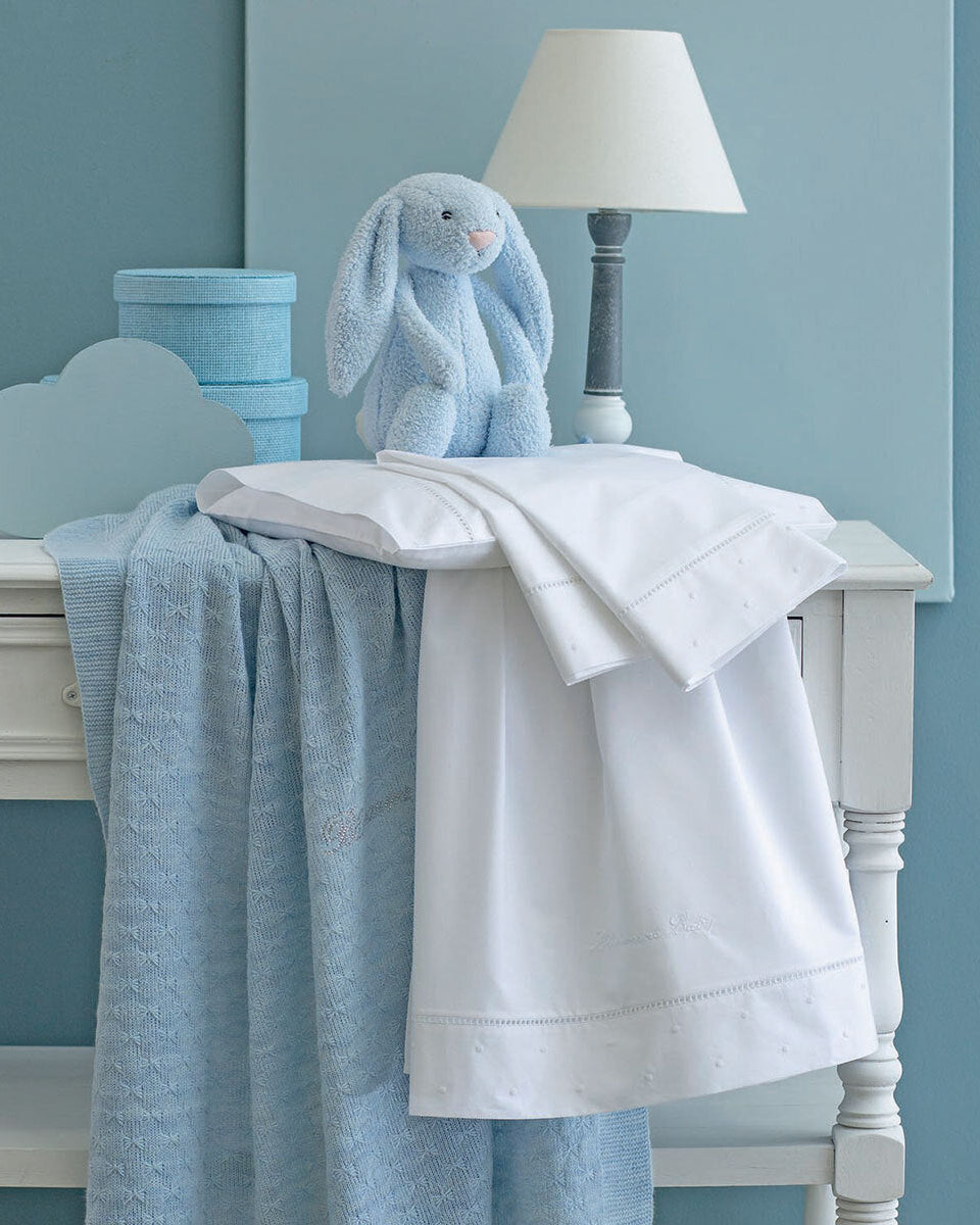 Lenzuola 3 pezzi Blumarine Baby Culla (Passegino) art Piccolo Lord Blumarine