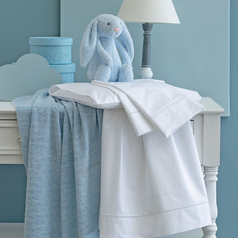 Lenzuola 3 pezzi Blumarine Baby Culla (Passegino) art Piccolo Lord Blumarine
