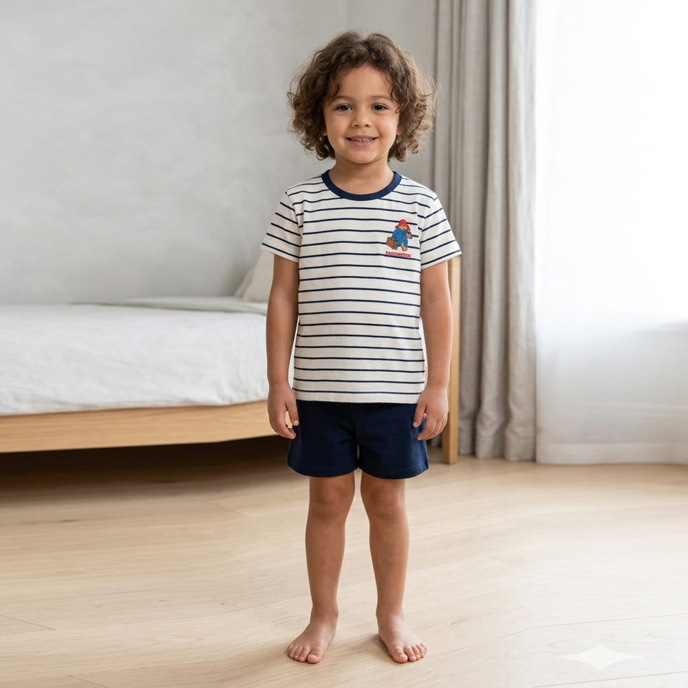 Pigiama bambino estivo in cotone Paddington 64872 Admas