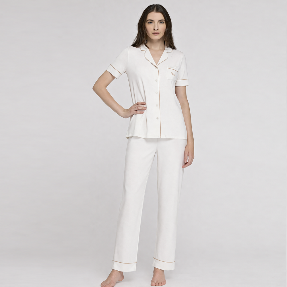 Pigiama donna estivo Liu jo art. DL0131.26 Latte Liu Jo
