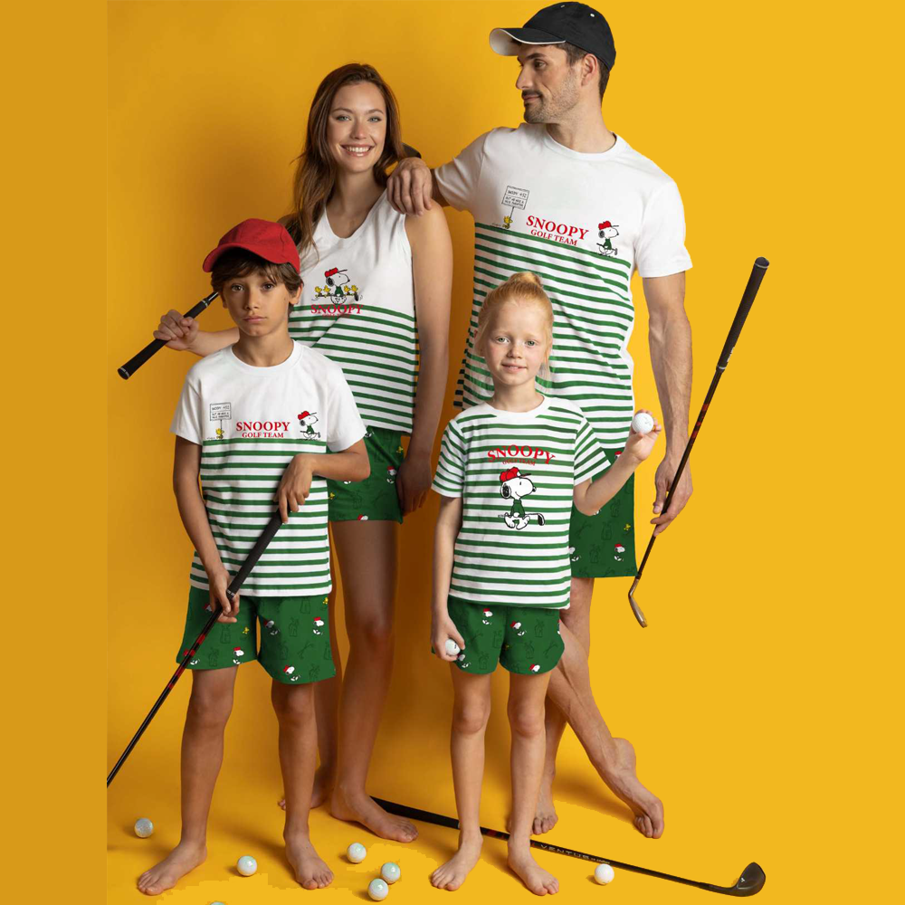 Pigiama Disney estivo Family Uomo Donna Bimbo Bimba 64009 64448 Disney