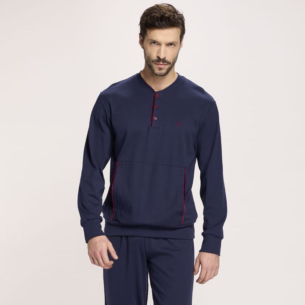 Pigiama Uomo Liu jo Caldo Cotone - DL524 2526 Blu Liu Jo