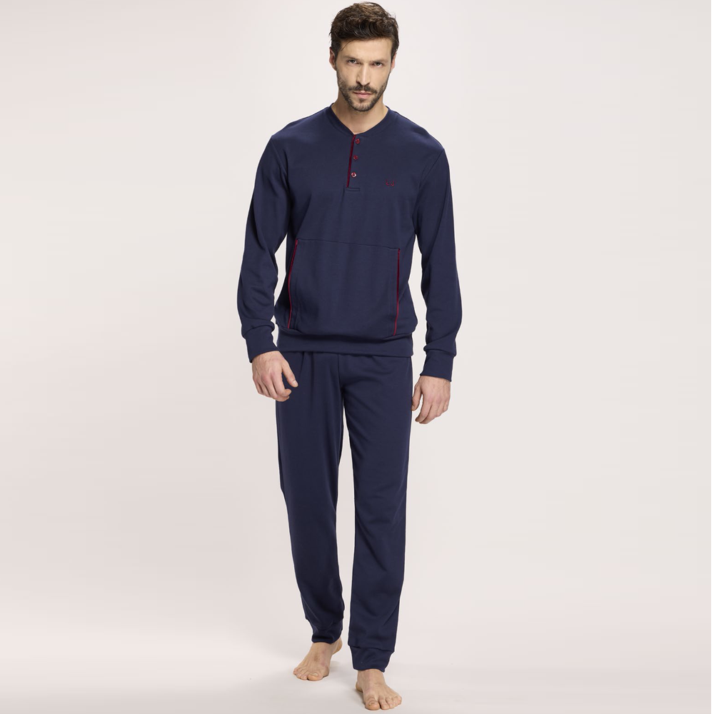Pigiama Uomo Liu jo Caldo Cotone - DL524 2526 Blu Liu Jo