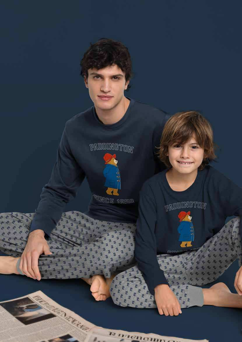 Pigiama Family Uomo Bimbo Paddington 63863 63878 Disney