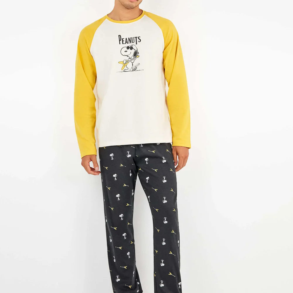 Pigiama Uomo invernale Snoopy - Gisela 0343 Gisela