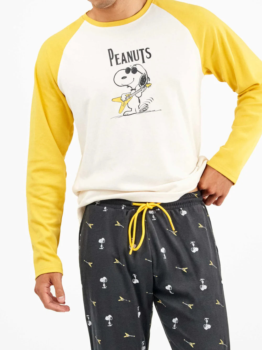 Pigiama Uomo invernale Snoopy - Gisela 0343 Gisela