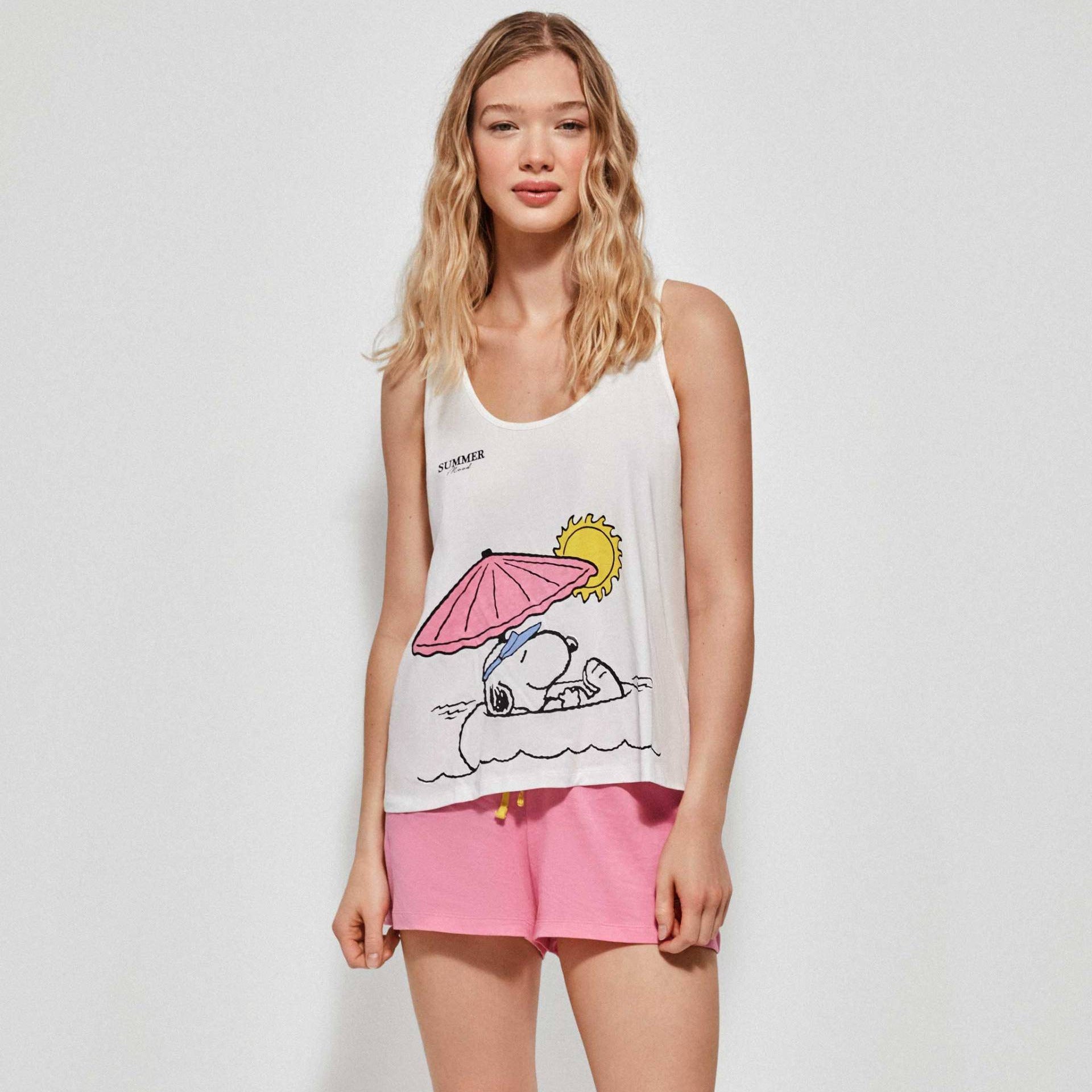 pijama-estivo donna corto-snoopy gisela