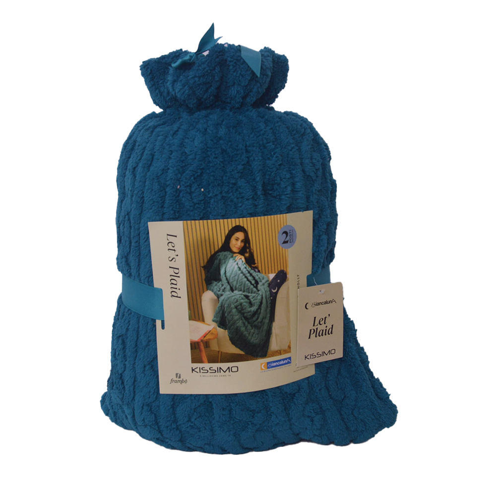 Coperta Plaid Kissimo art holly Intreccio Kissimo Biancaluna