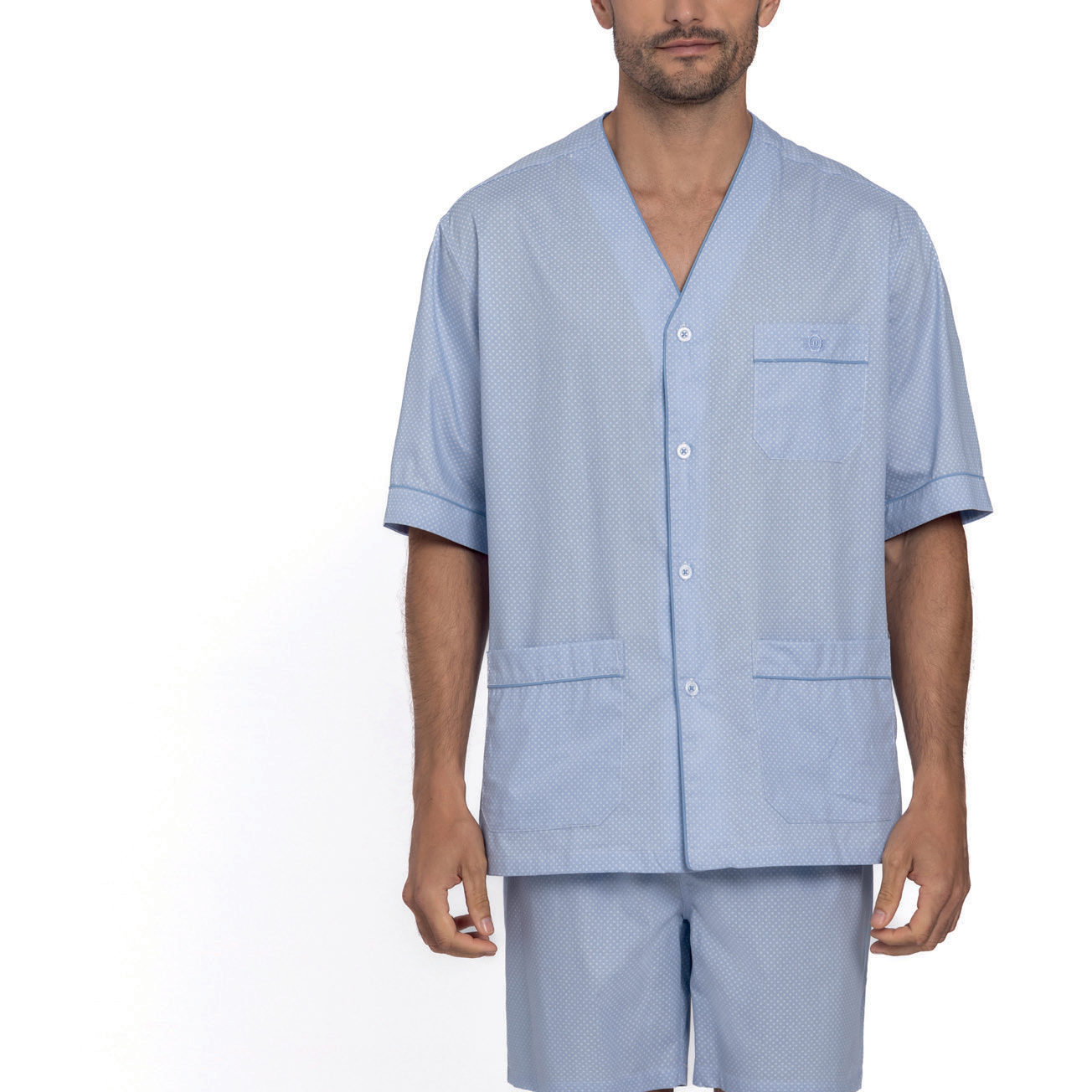 Pigiama estivo Uomo Guasch PY 161 D 939 corto Guasch