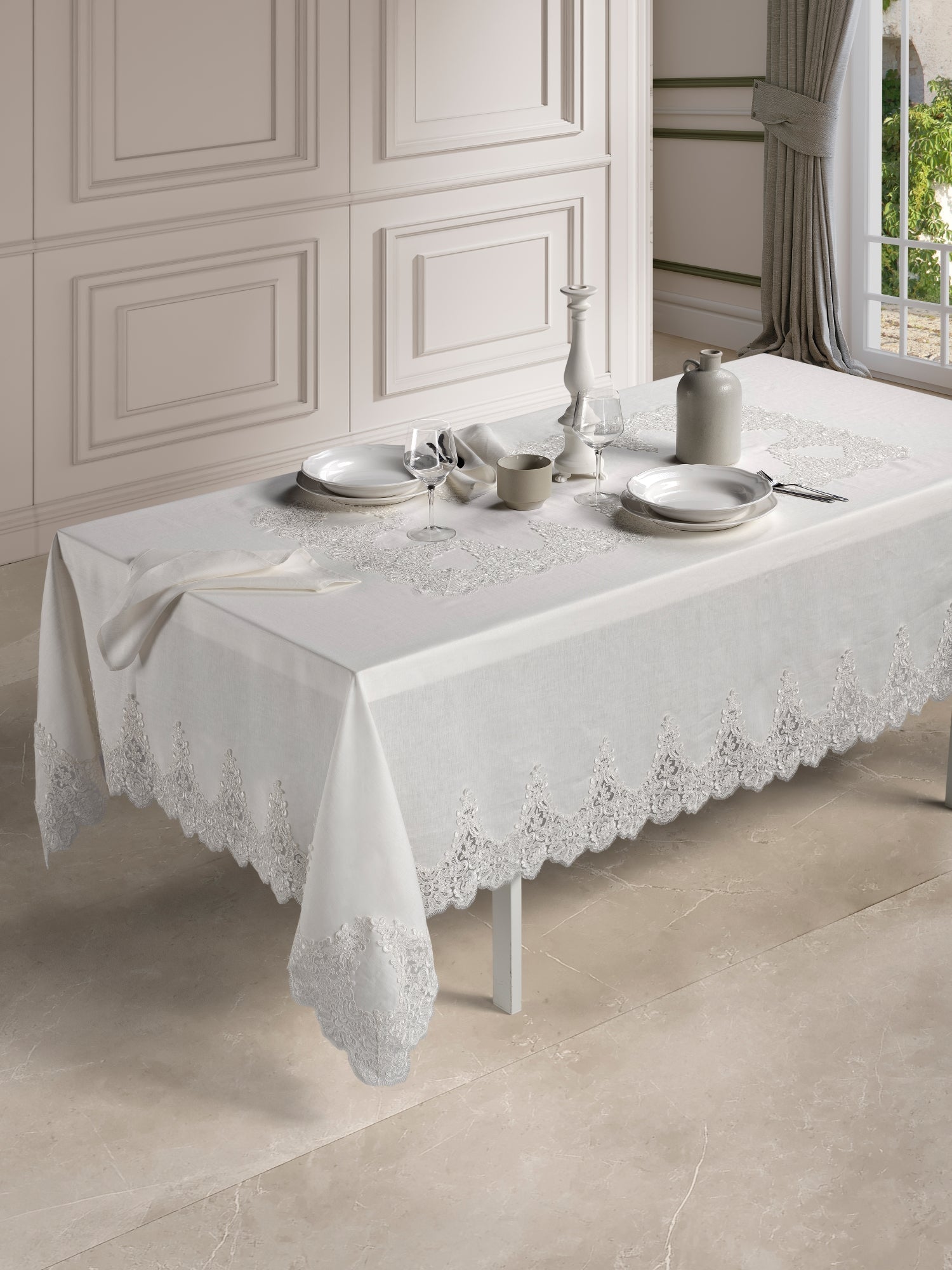 Primo Letto Composè Completo Letto Sposa wedding Art Rebrodè Lino Emozioni Italiane
