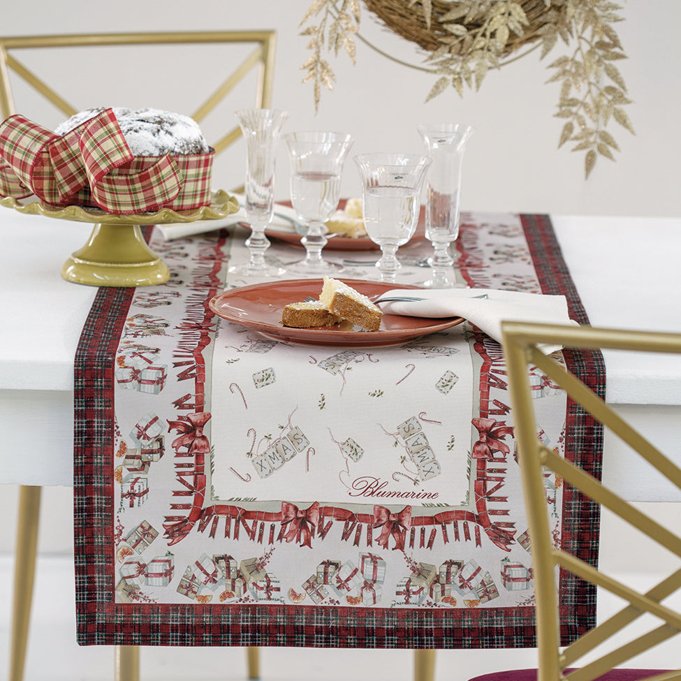 Vis a Vis - Runner christmas art Festa Blumarine var rosso Blumarine