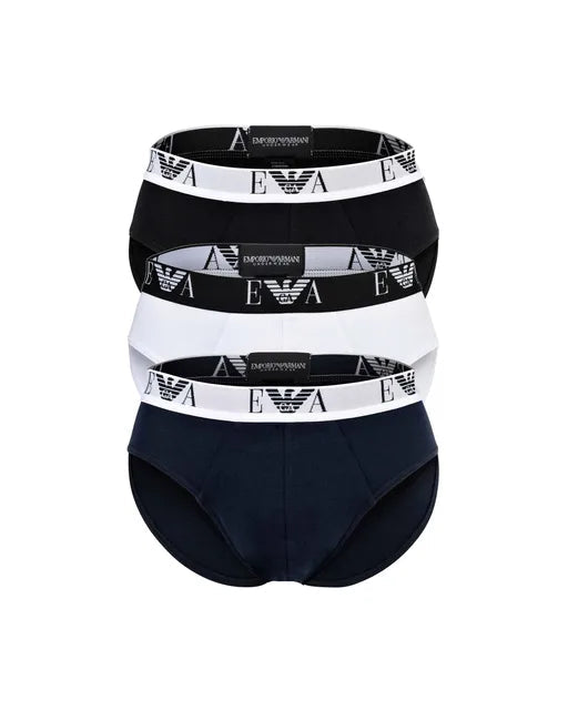 Emporio Armani Slip Uomo 3-pack in cotone Emporio Armani