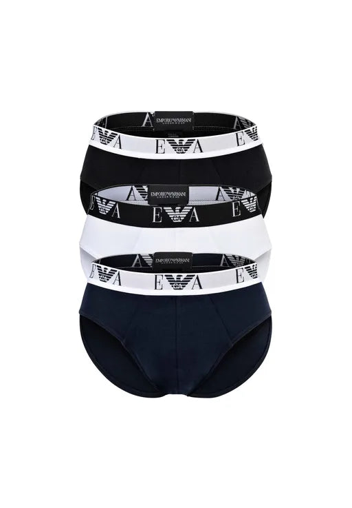 Emporio Armani Slip Uomo 3-pack in cotone Emporio Armani