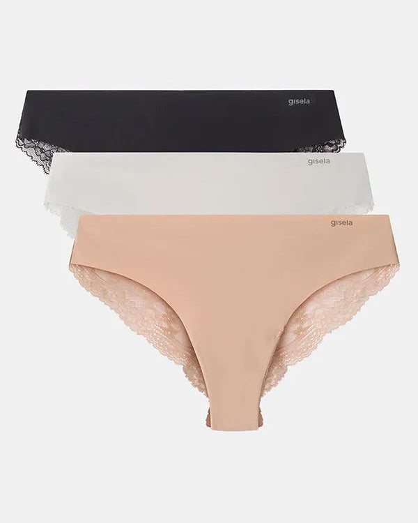 Slip Donna Brasiliana con pizzo Gisela taglio laser 0226 Gisela