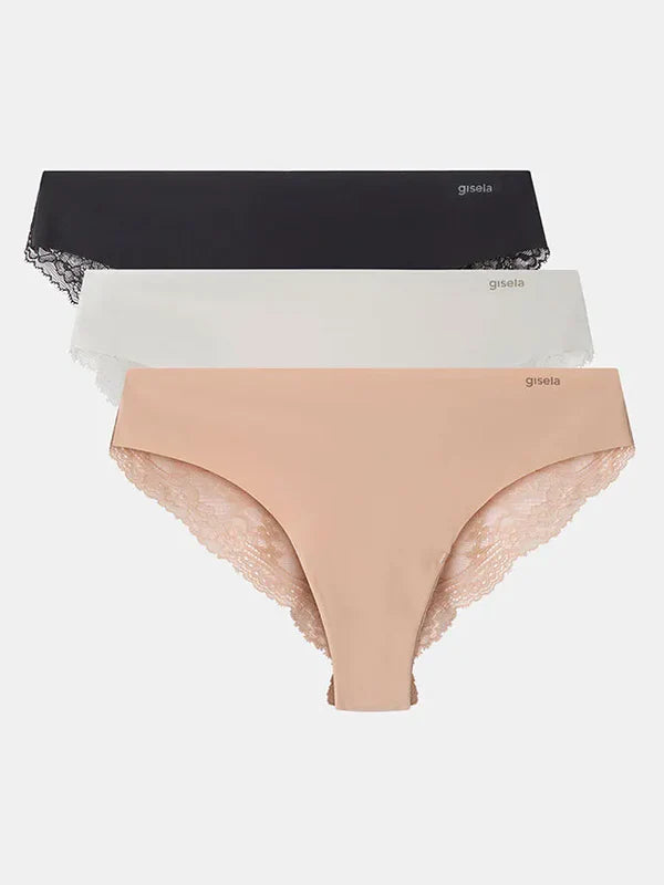 Slip Donna Brasiliana con pizzo Gisela taglio laser 0226 Gisela