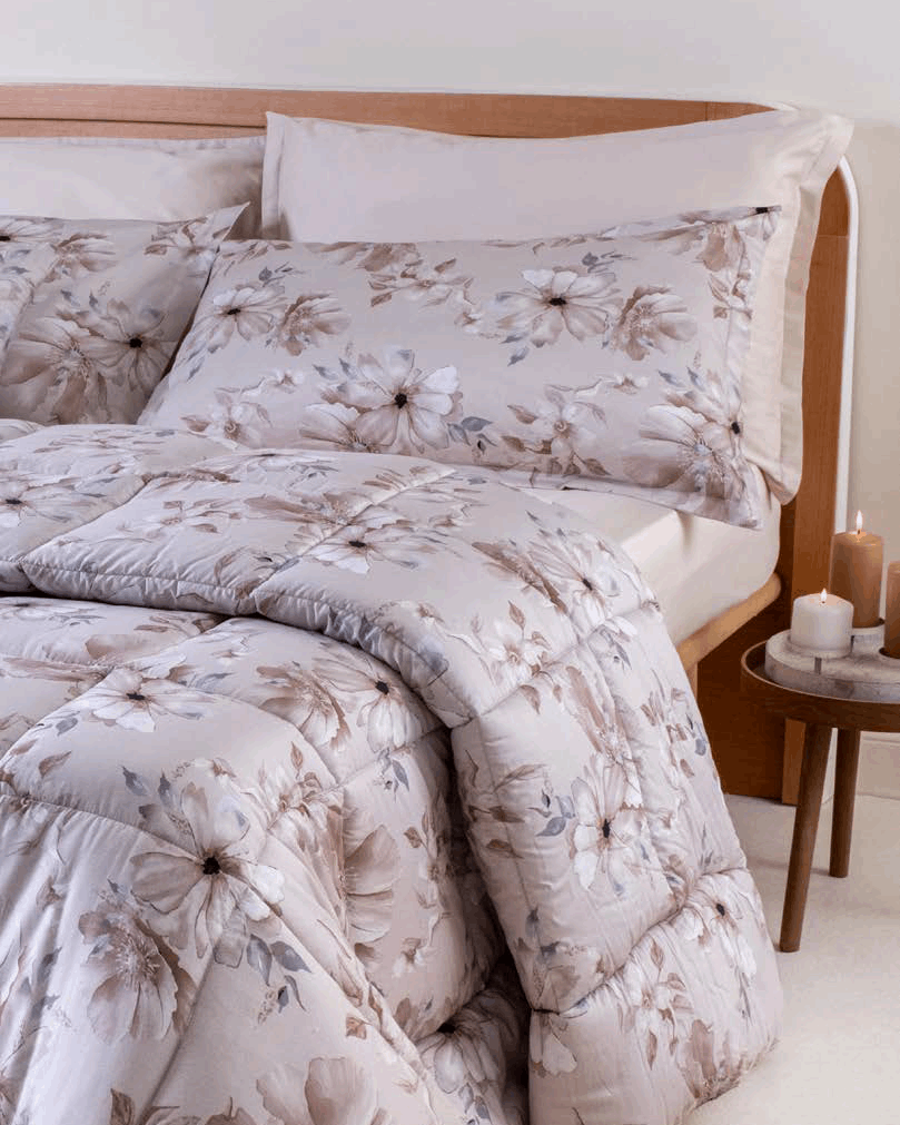 Trapunta Matrimoniale Neith Isla 270x270 Cotone Stampato Neith