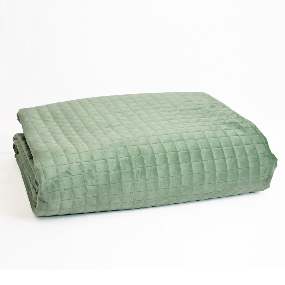 Copriletto trapuntato trapuntino Velluto 90gr +COLORI Tessier