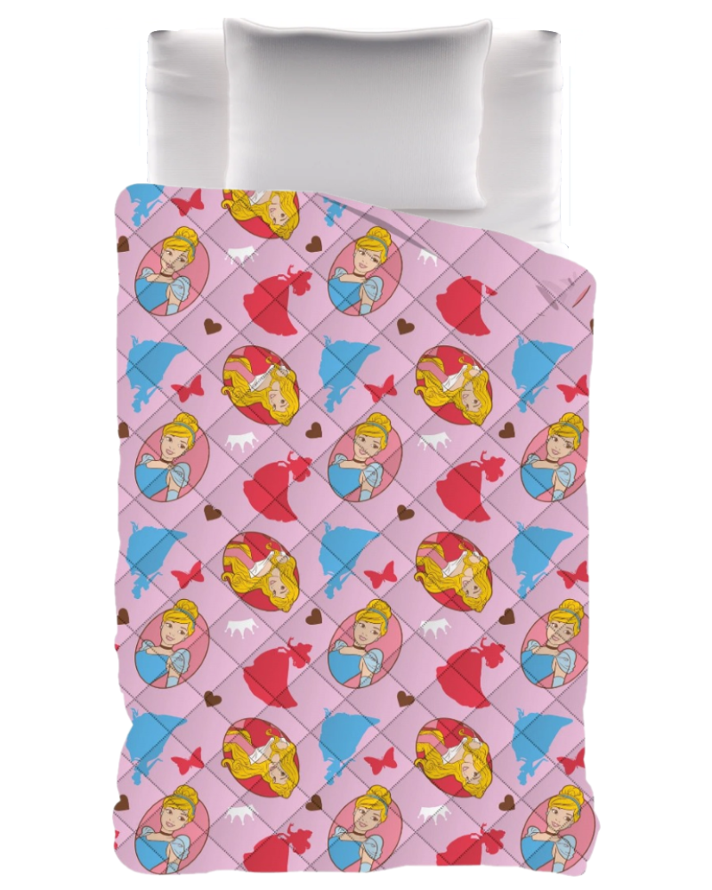 Trapuntino coperta Copriletto trapuntato Disney Princess Disney
