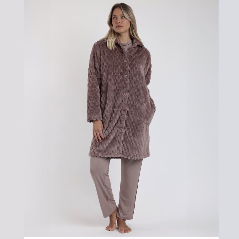 Vestaglia Donna invernale in Coral admas 67155 moka Admas
