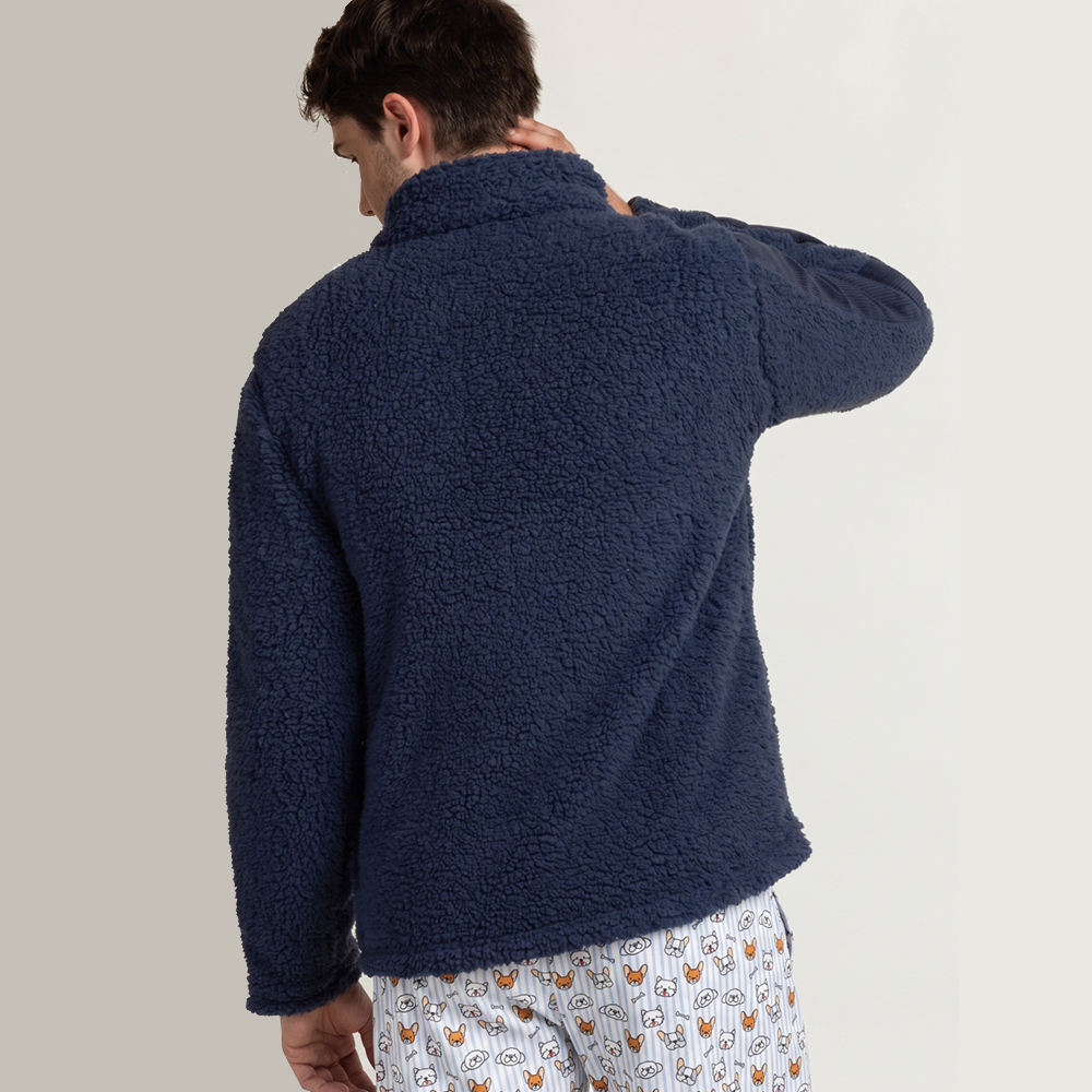 Vestaglia Uomo invernale ADMAS Ski Club 67428 blu Admas