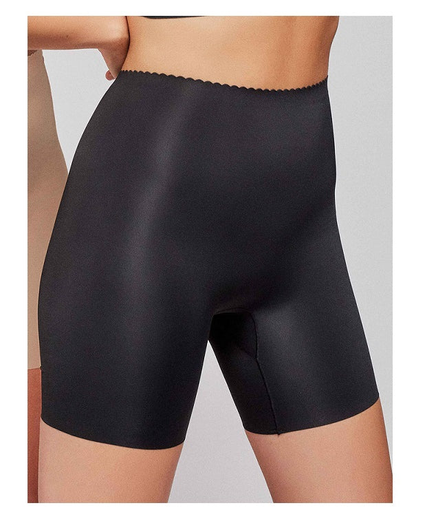 Slip Donna Vita Alta Pantaloncino Gisela 1/0213 col Nero/ Nudo Gisela