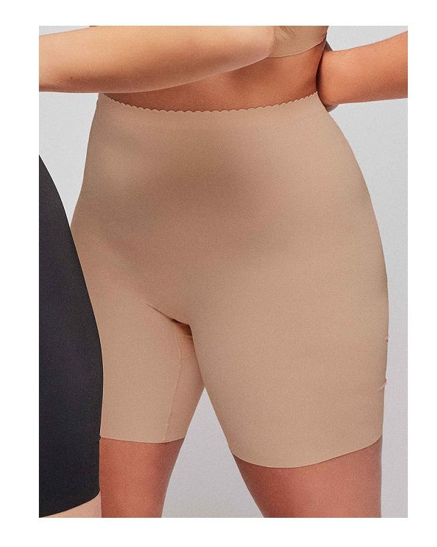 Slip Donna Vita Alta Pantaloncino Gisela 1/0213 col Nero/ Nudo Gisela
