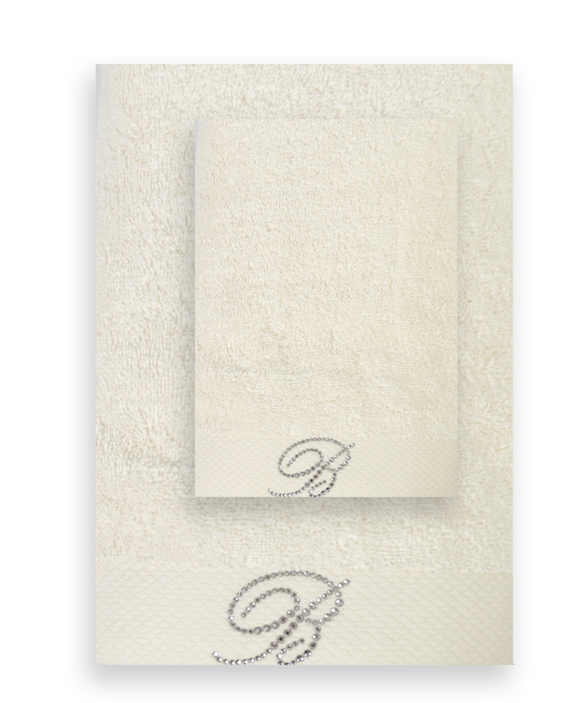 Set asciugamani in spugna viso e ospite Blumarine art Benessere Blumarine
