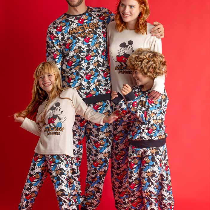 Pigiama Family Uomo Donna Bimbo Bimba art Disney 60692 60555