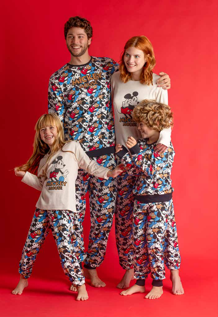 Pigiama Family Uomo Donna Bimbo Bimba art Disney 60692 60555